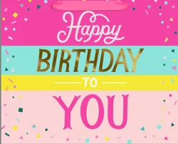 Hallmark BAG LG HAPPY BIRTHD