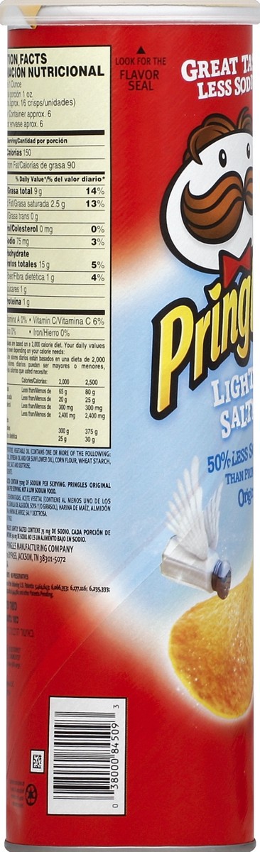 slide 3 of 6, Pringles Original Lightly Salted Potato Crisps, 5.68 oz