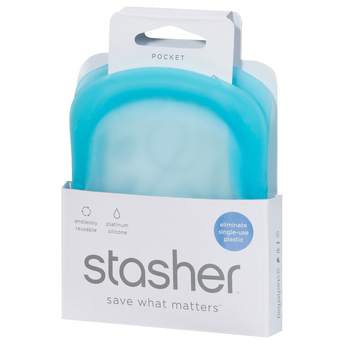 slide 9 of 9, Stasher Pocket Bag 1 ea, 1 ct