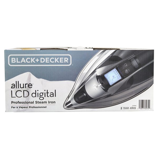 slide 4 of 29, Black & Decker Black + Decker Professional Steam Iron - Silver/Black, 1 ct