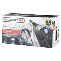 slide 11 of 29, Black & Decker Black + Decker Professional Steam Iron - Silver/Black, 1 ct