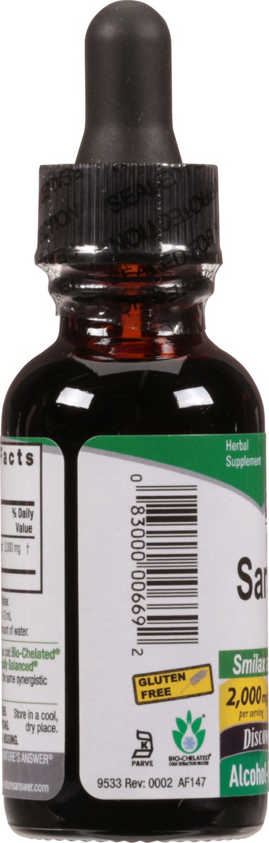 slide 2 of 9, Nature's Answer Fluid Extract 2000 mg Sarsaparilla Root 1 fl oz, 1 fl oz