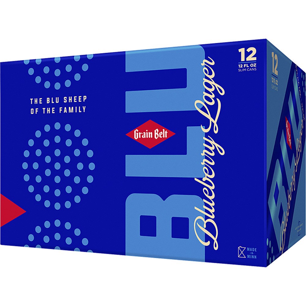 slide 1 of 1, Grain Belt Premium Blu, 12 ct; 12 oz