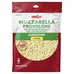 Meijer Shredded Mozzarella & Provolone Cheese - 16 oz