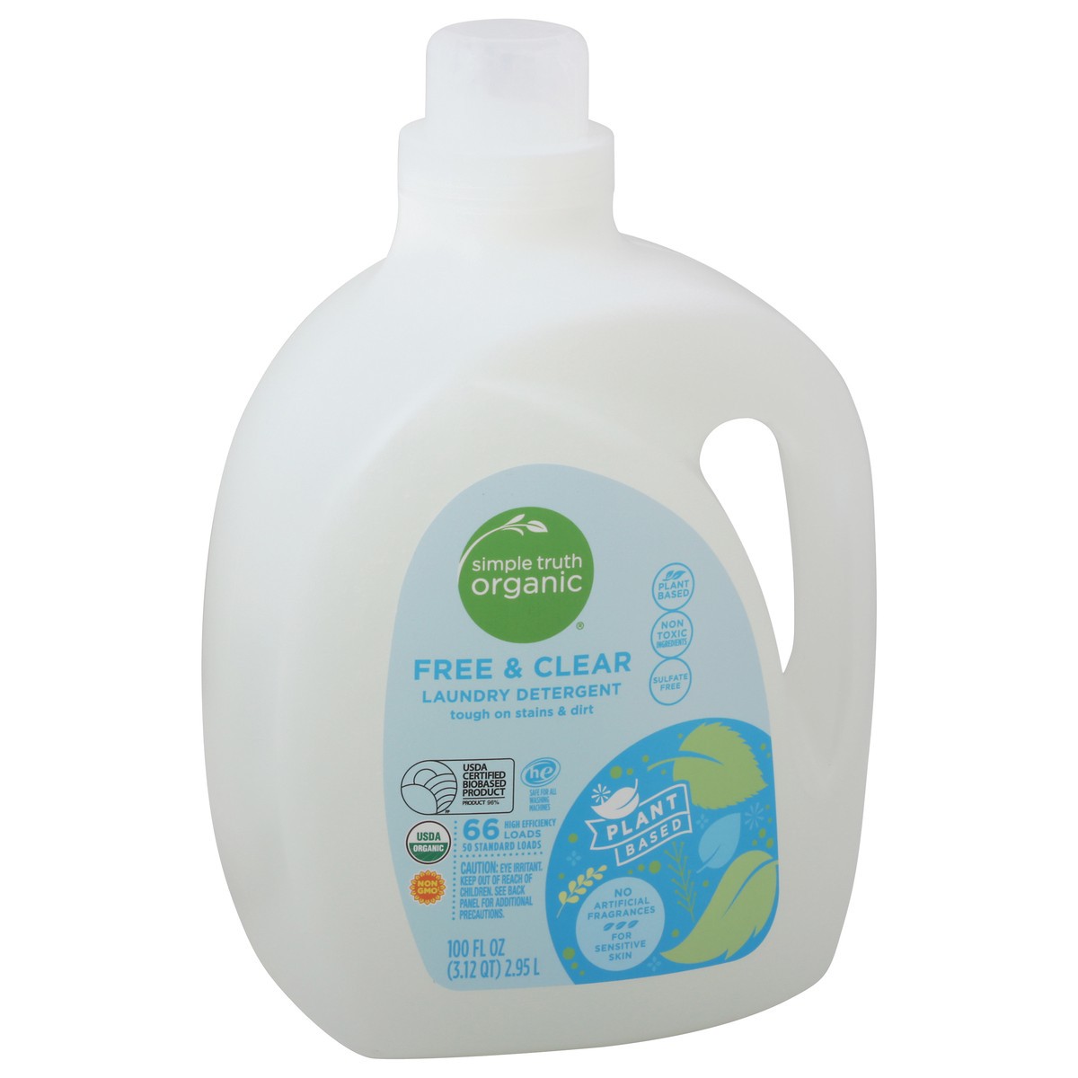 slide 9 of 11, Simple Truth Organic Free & Clear Laundry Detergent 100 oz, 100 oz