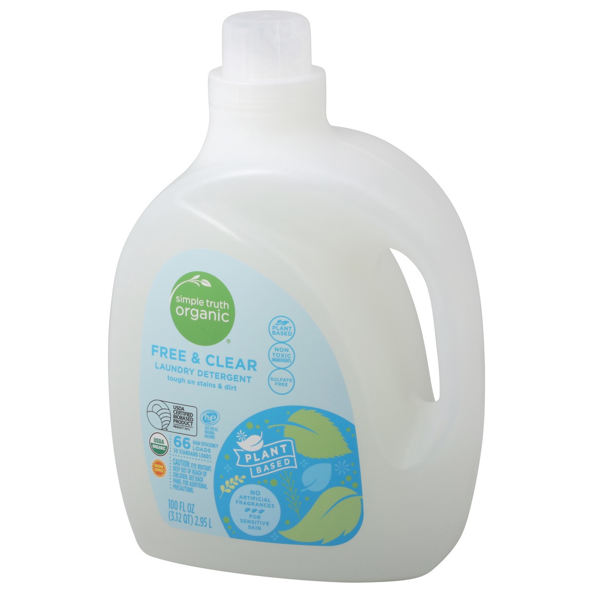 slide 11 of 11, Simple Truth Organic Free & Clear Laundry Detergent 100 oz, 100 oz