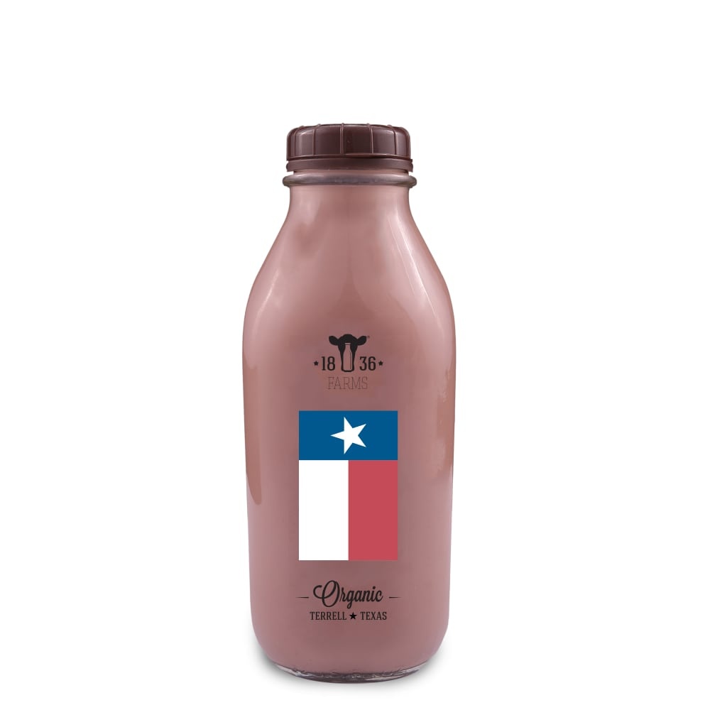 slide 1 of 1, 1836 Farms Chocolate Milk 2% Quart, 32 fl oz