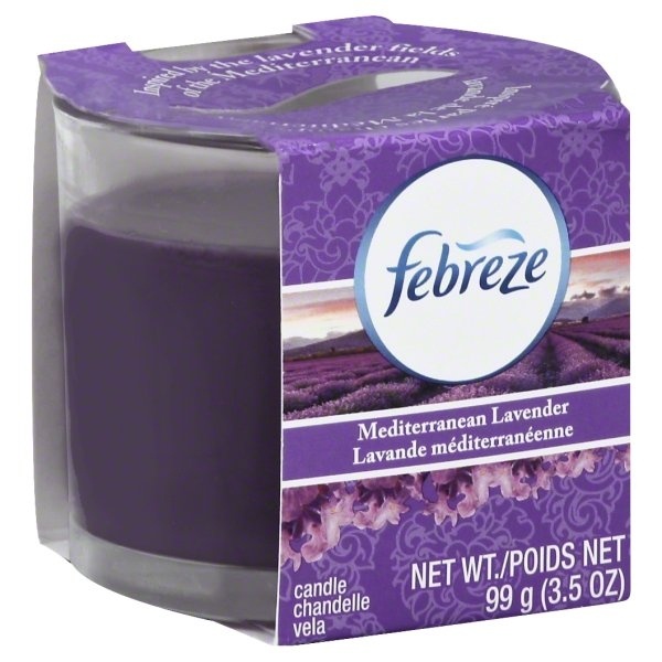 slide 1 of 1, Febreze Candle Mediterranean Lavender Air Freshener, 3.5 oz