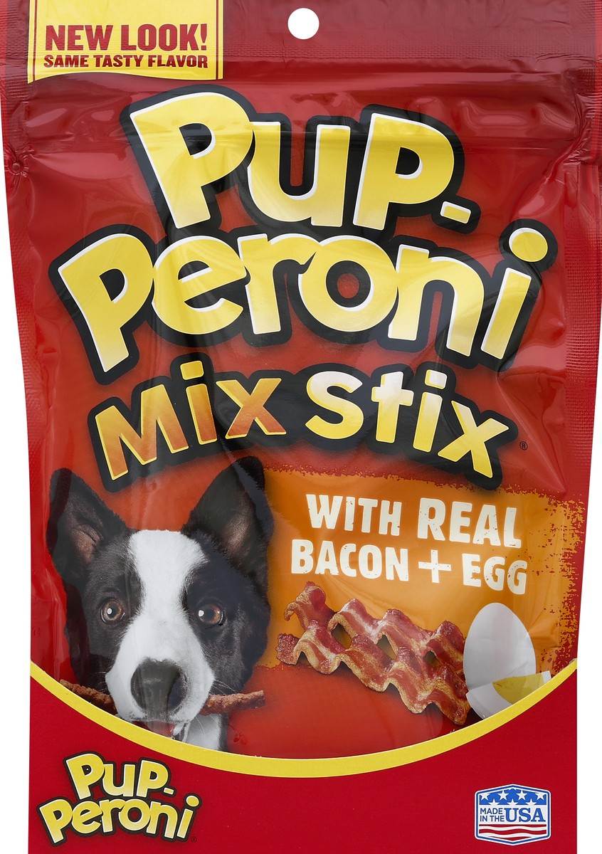 slide 3 of 6, PUP-PERONI Pupperoni Mix Stix Smkbcn&Egg, 5.6 oz