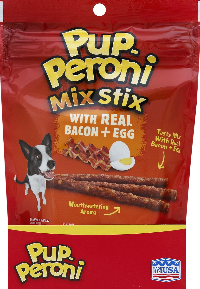 slide 5 of 6, PUP-PERONI Pupperoni Mix Stix Smkbcn&Egg, 5.6 oz