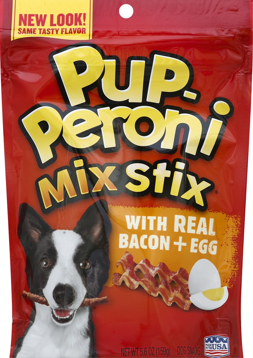 slide 1 of 6, PUP-PERONI Pupperoni Mix Stix Smkbcn&Egg, 5.6 oz