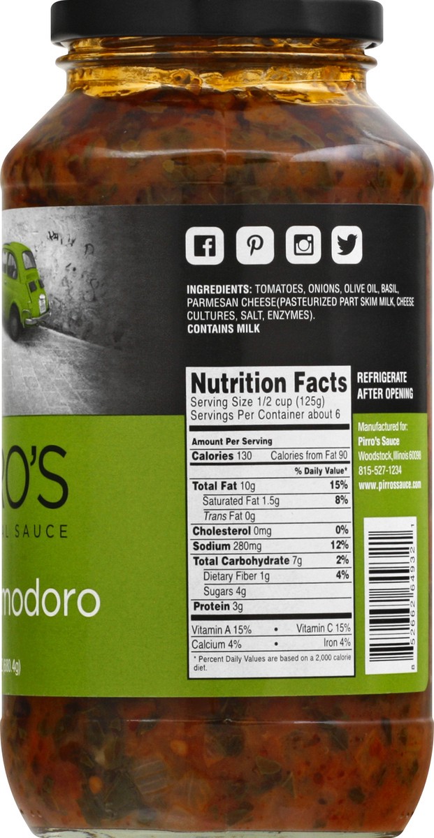 slide 3 of 9, Pirro's Sauce Pesto Pomodoro Sauce, 24 oz