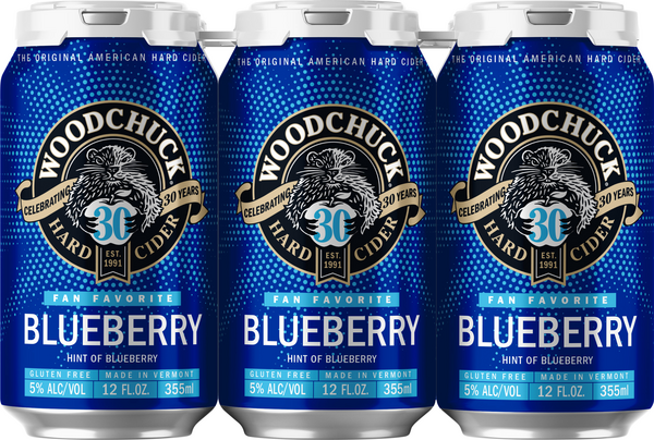 slide 1 of 1, Woodchuck Blueberry Hard Cider, 6 ct