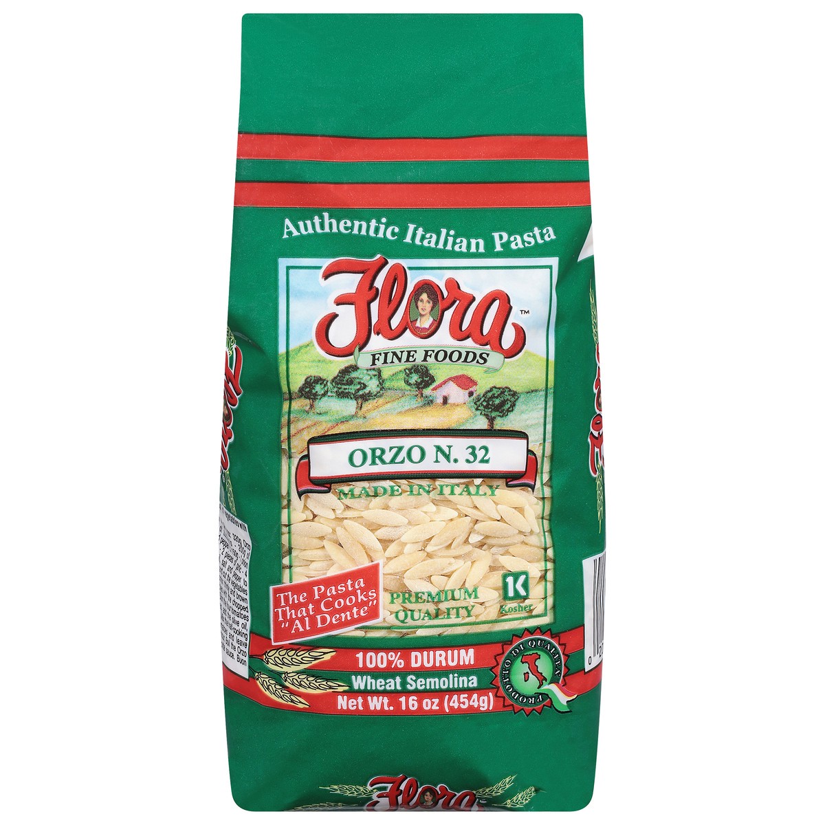 slide 14 of 14, Flora Orzo Pasta, 16 oz