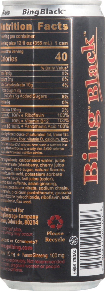 slide 4 of 9, Bing Blackberry Juice, 12 fl oz