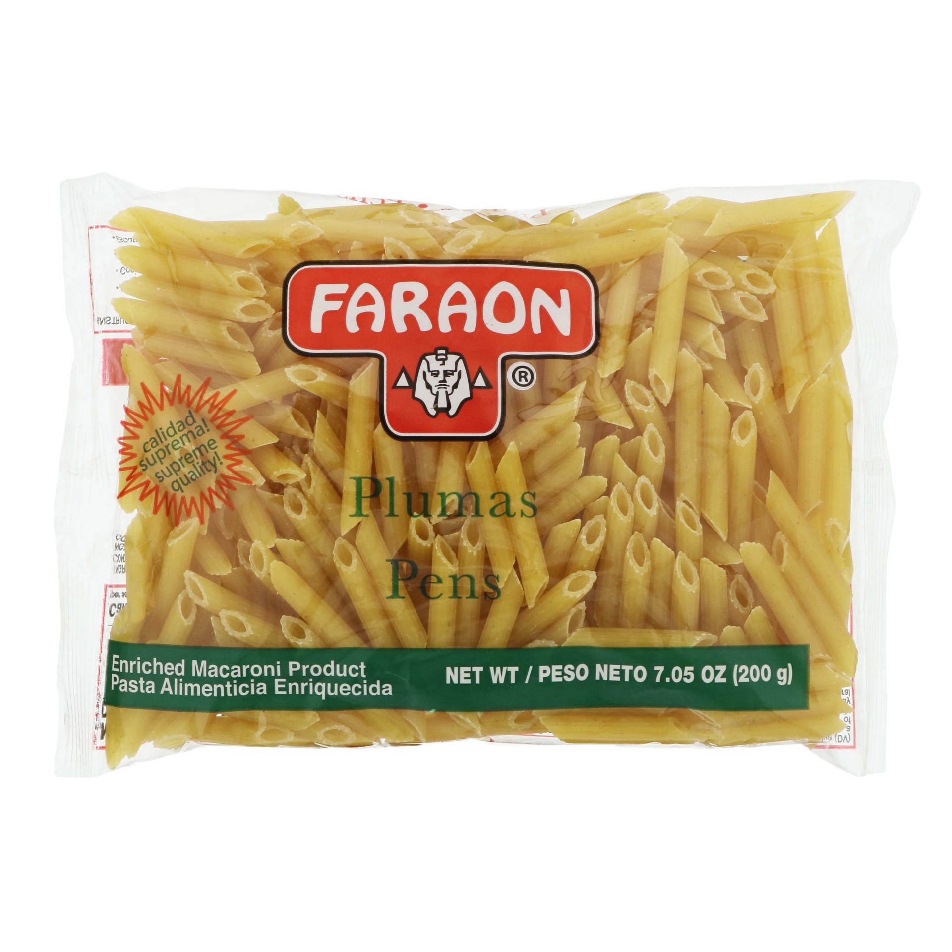 slide 1 of 1, Faraon Plumas Pens Pasta, 7 oz