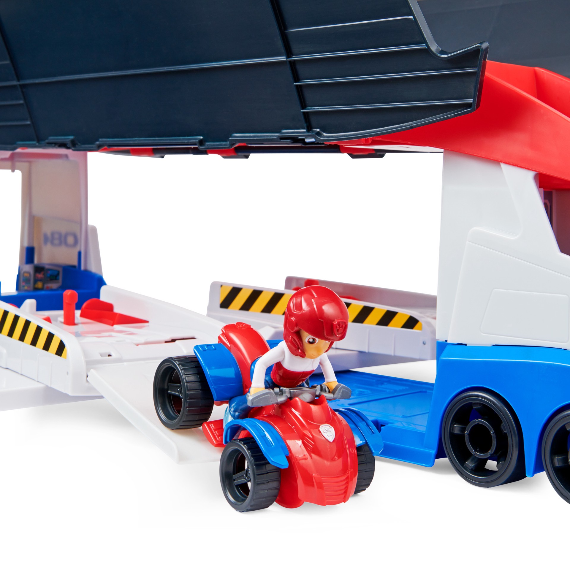 slide 3 of 5, PAW Patrol, Transforming PAW Patroller with Dual Vehicle Launchers, Ryder Action Figure and ATV Toy Car, Kids Toys for Ages 3 and up, 1 cnt