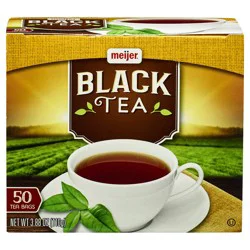 Meijer Black Tea Bags, 50 Ct