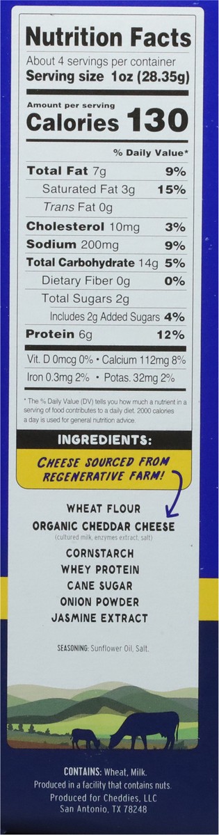 slide 7 of 9, Cheddies Classic Cheddar Cheesy Crackers 4.2 oz, 4.2 oz