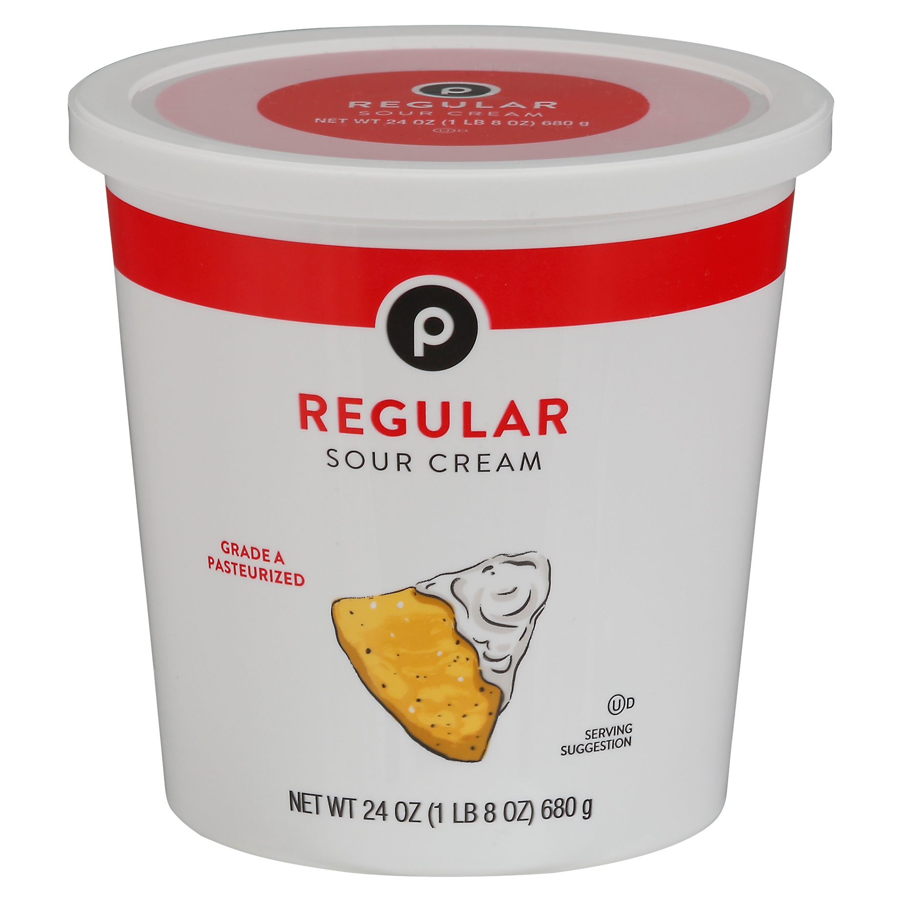 slide 1 of 1, Publix Regular Sour Cream, 24 oz