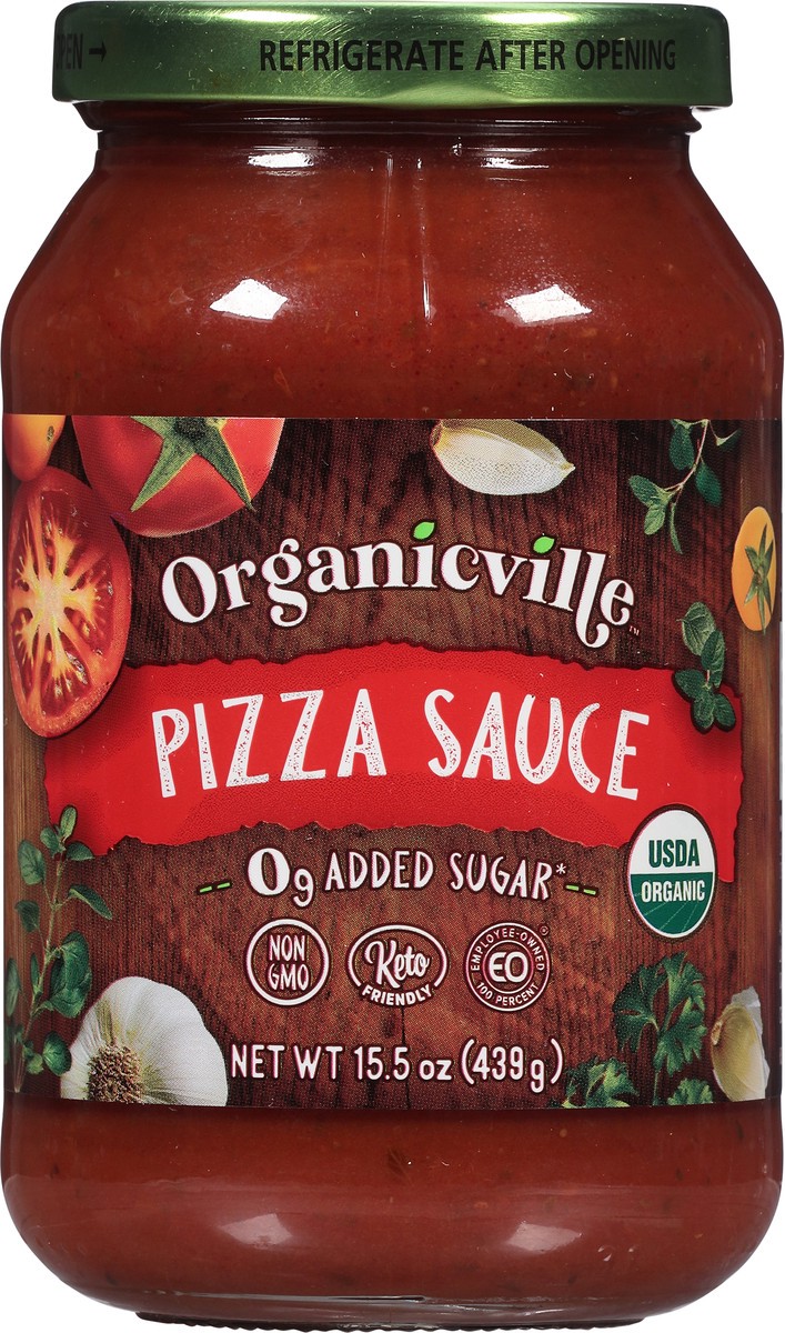 slide 7 of 7, Organicville Sauce Pizza 15.5 Oz, 1 ct