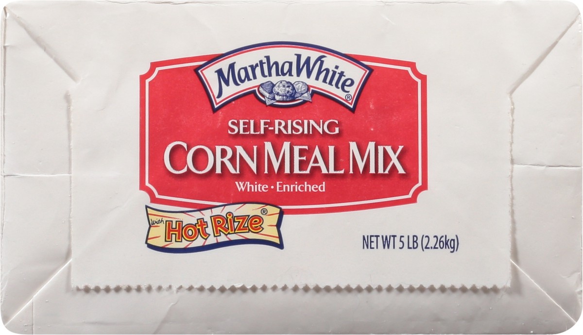 slide 4 of 9, Martha White Self-Rising White Enriched Corn Meal Mix with Hot Rize 5 lb, 5 lb