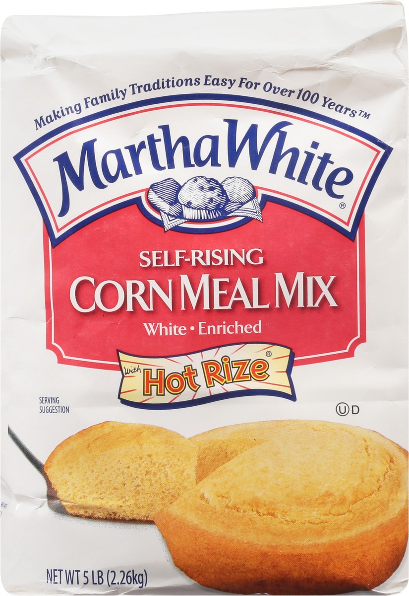 slide 6 of 9, Martha White Self-Rising White Enriched Corn Meal Mix with Hot Rize 5 lb, 5 lb