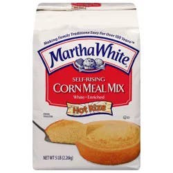 Martha White Self-Rising White Enriched Corn Meal Mix with Hot Rize 5 lb