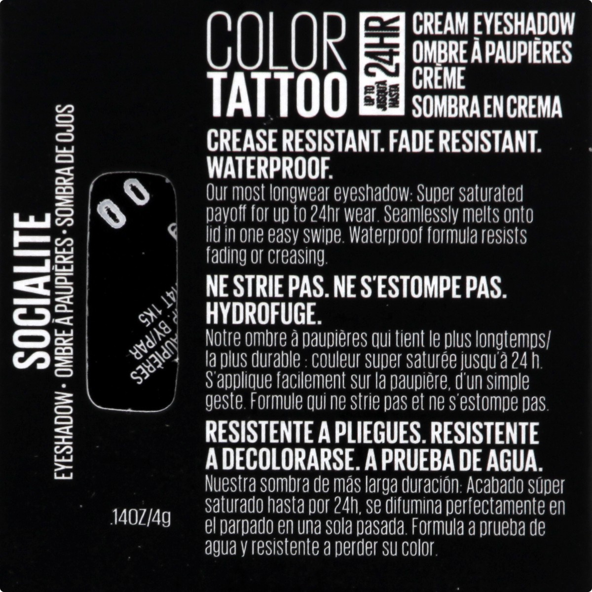 slide 6 of 9, Maybelline Color Tattoo Eyeshdw Reno Socialit, 0.14 oz