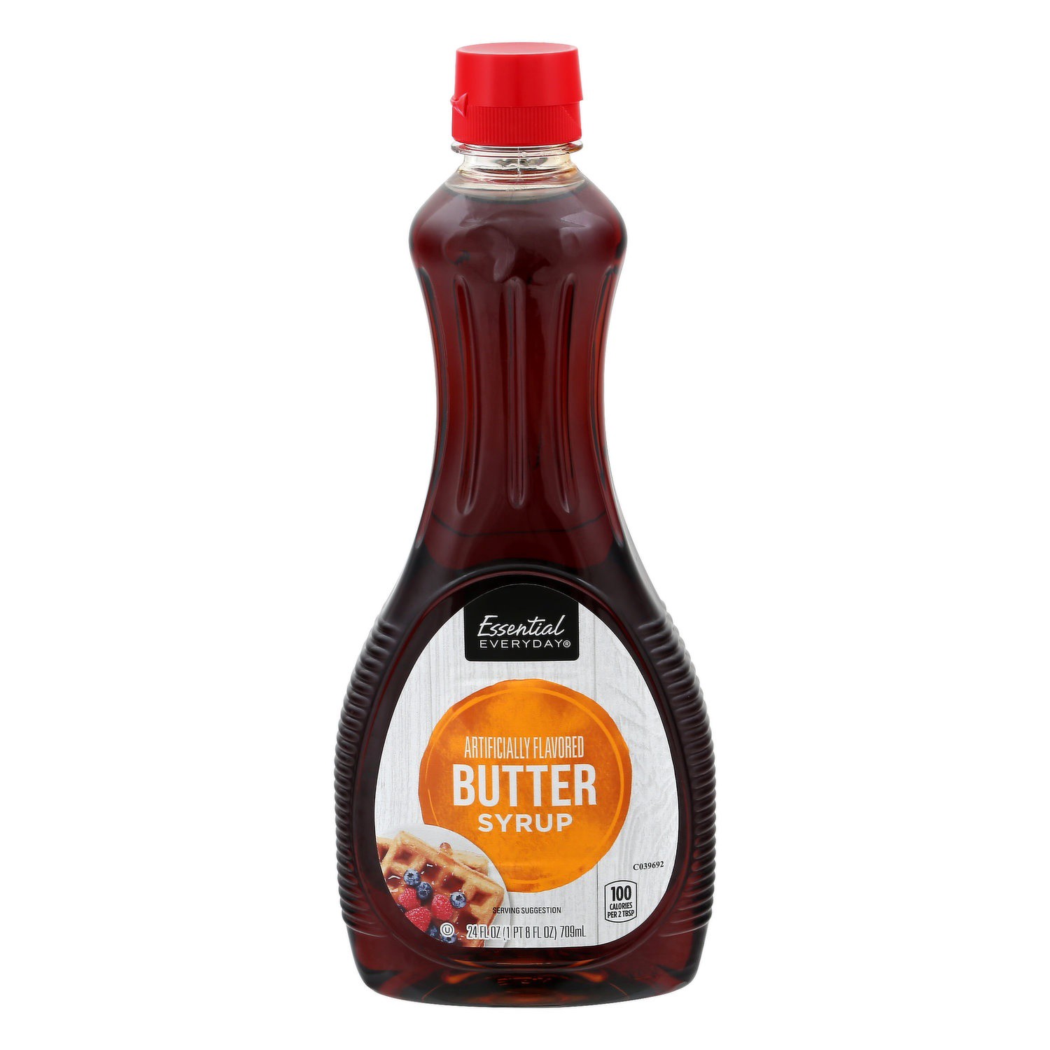 slide 1 of 1, Essential Everyday Butter Pancake Syrup, 24 fl oz