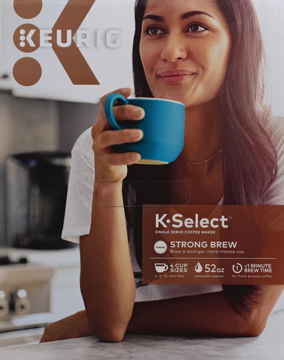 slide 6 of 9, Keurig K-Select Single Serve Coffee Maker - Matte Black, 1 ct