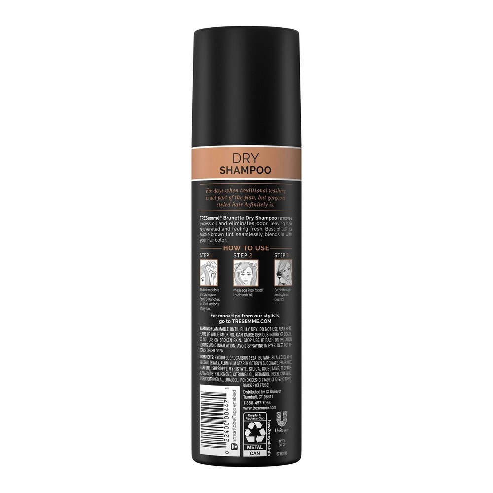 slide 2 of 5, TRESemmé Between Washes Dry Shampoo For Non Wash Days, Brunette, Instantly Refreshes & Revives Hair, 5 Oz, 5 oz