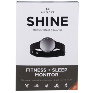 slide 1 of 1, Misfit Shine Fitness + Sleep Monitor, Black, 1 ct