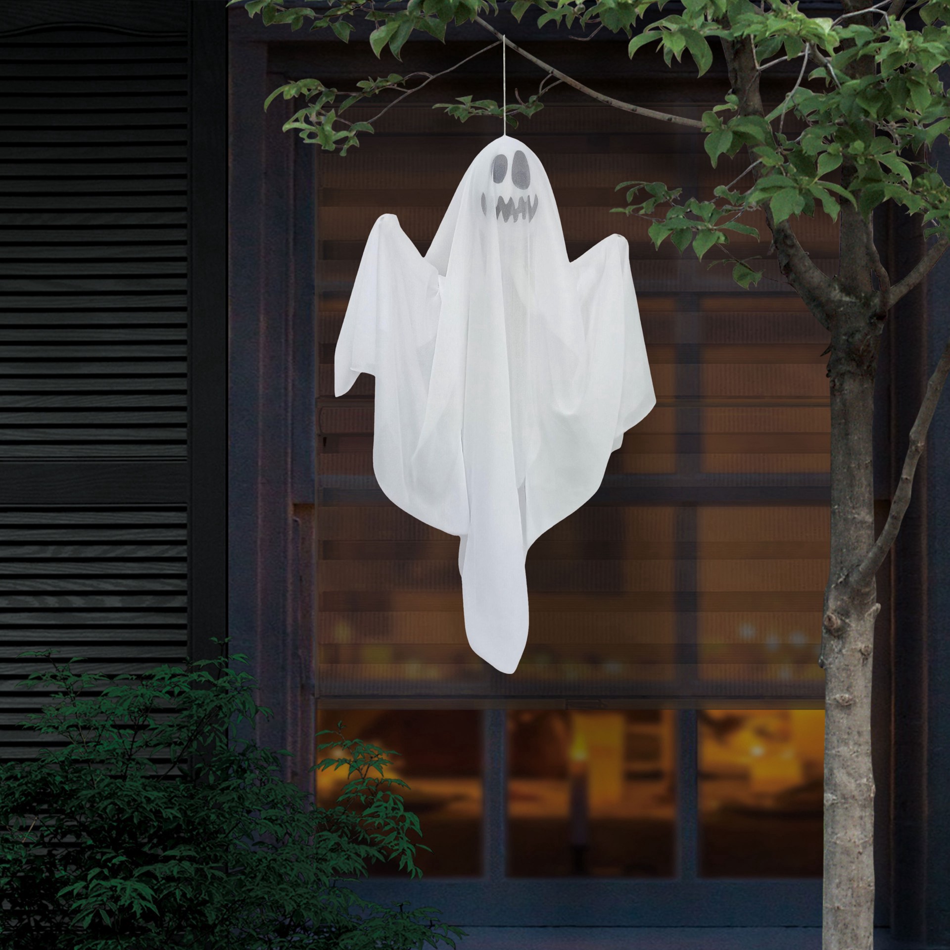 slide 2 of 3, 20" Smiling Hanging Chost By Ashland, 20 in