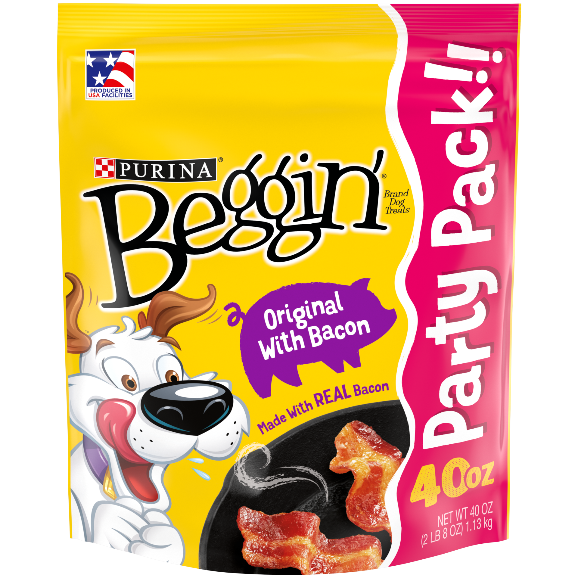 slide 1 of 6, Beggin' Strips Dog Treats, 40 oz