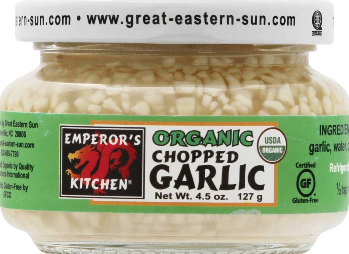 slide 6 of 9, Emperors Kitchen Organic Chopped Garlic 4.5 oz, 4.5 oz