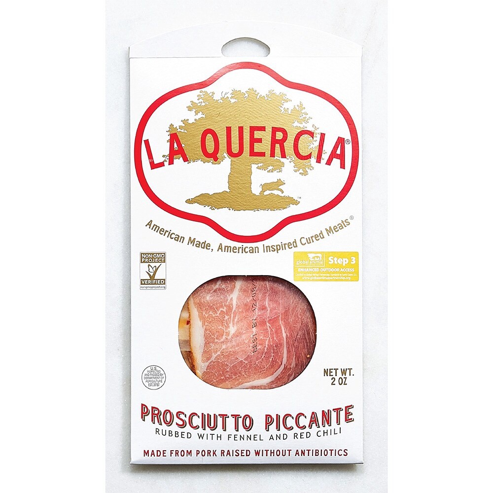 slide 2 of 2, La Quercia Pressliced Prosciutto Piccante, 2 oz