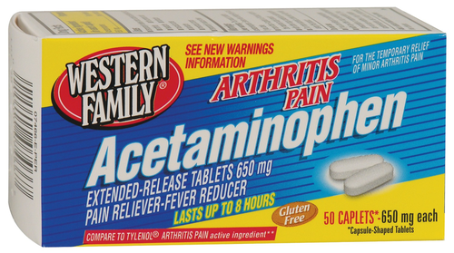 slide 1 of 1, Western Family Arthritis Pain Caplets, 1 ct