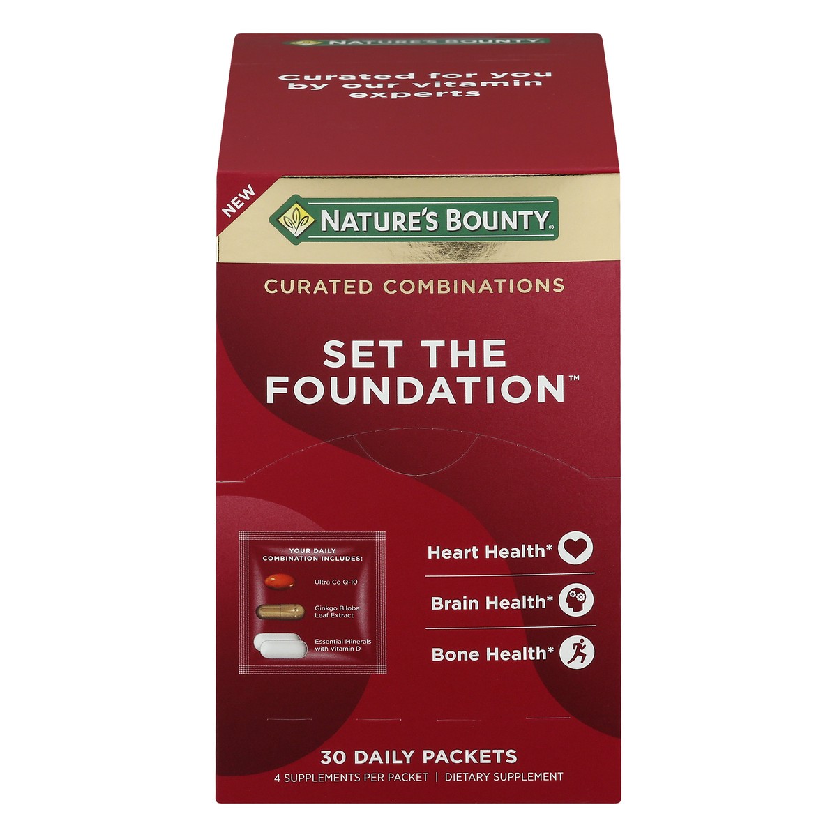 slide 9 of 13, Nature's Bounty Set the Foundation Packers Curated Combinations 30 ea, 1 ct