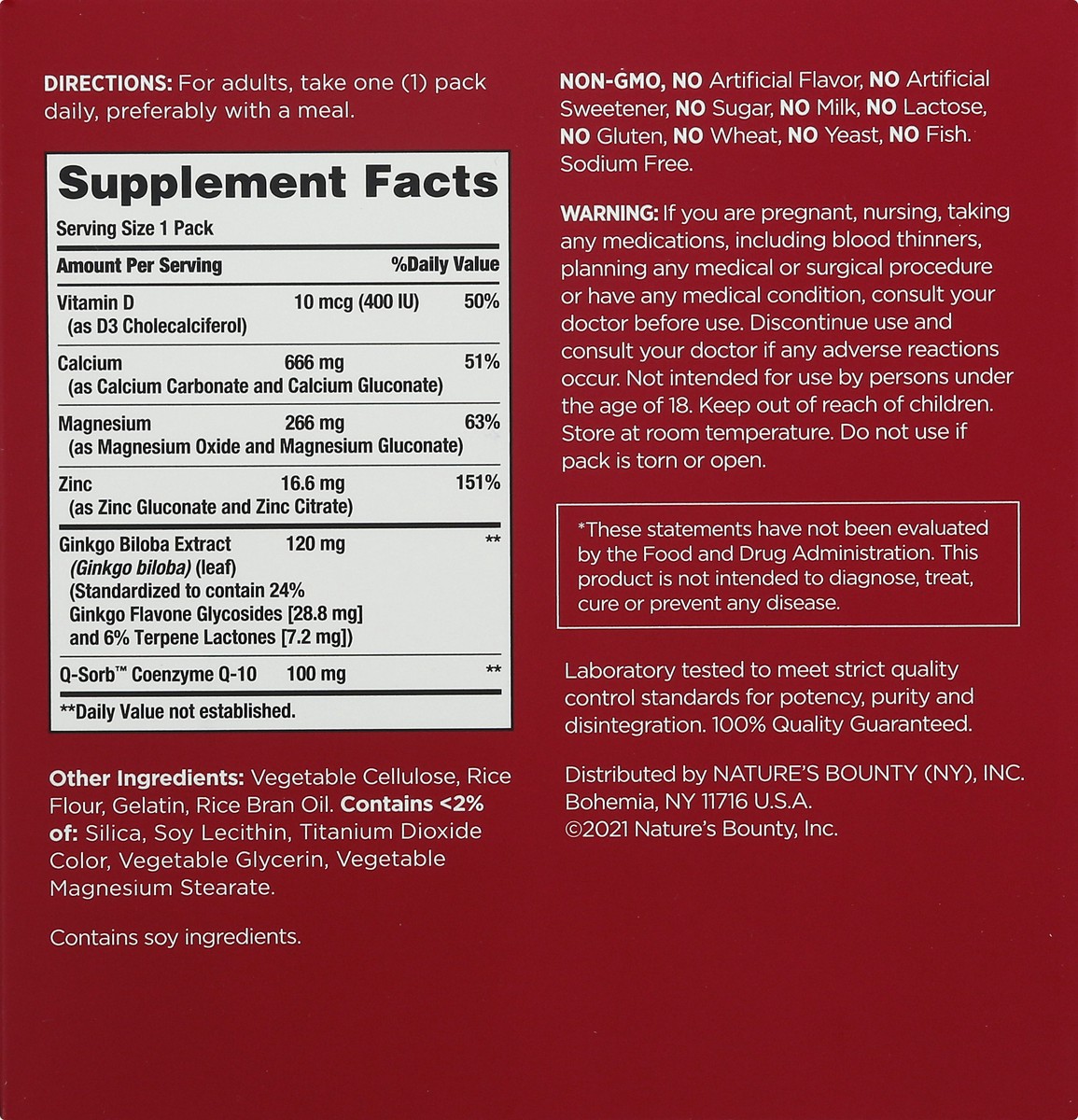 slide 2 of 13, Nature's Bounty Set the Foundation Packers Curated Combinations 30 ea, 1 ct