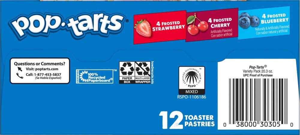 slide 3 of 6, Pop Tarts Variety Pk, 12 ct