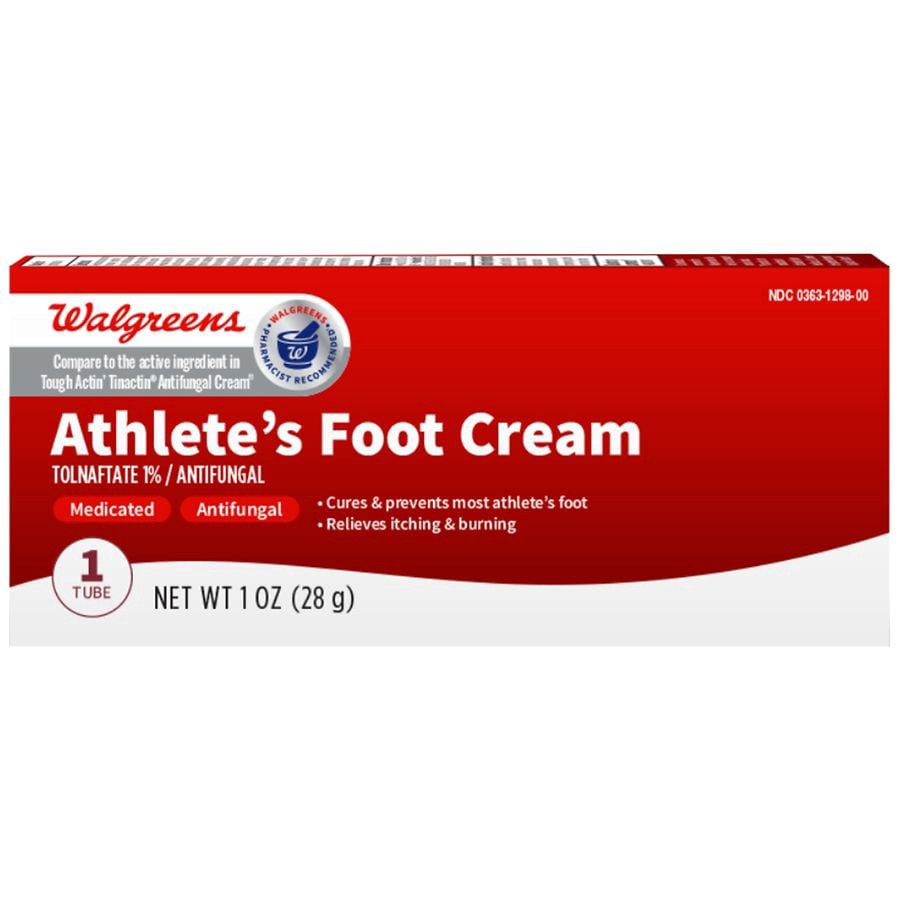 slide 1 of 4, Walgreens Athlete's Foot Cream, 1 oz