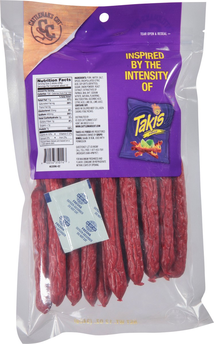 slide 5 of 9, Takis Cattleman's Cut Takis Fuego Sticks - 12oz, 12 oz