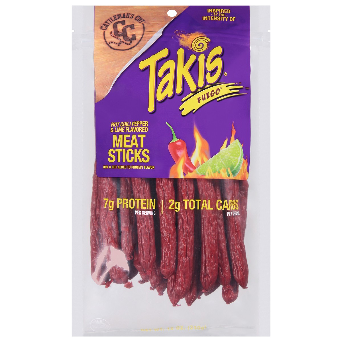 slide 1 of 9, Takis Cattleman's Cut Takis Fuego Sticks - 12oz, 12 oz