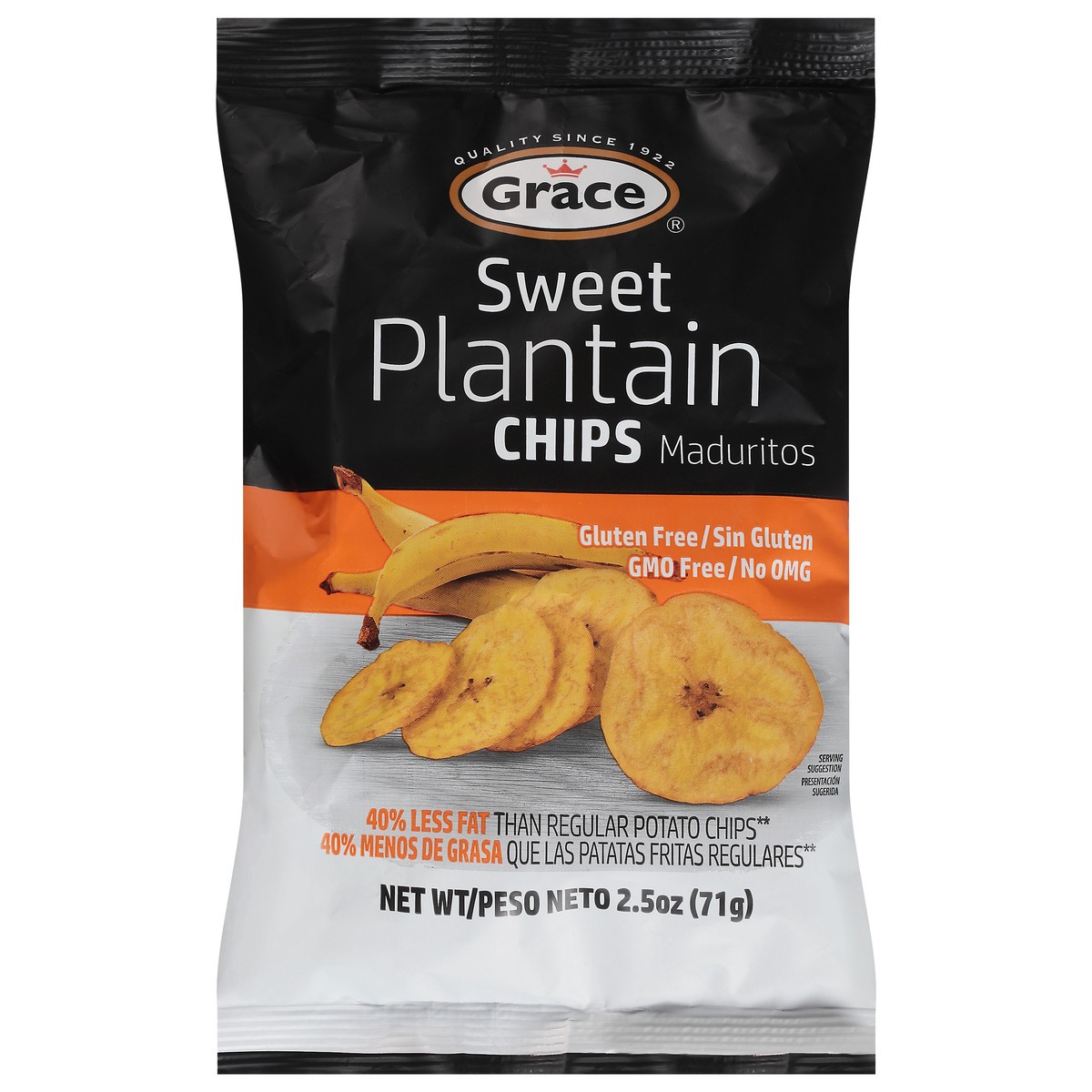 slide 1 of 9, Grace Sweet Plantain Chips 2.5 oz, 2.5 oz
