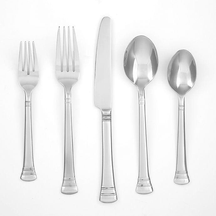 slide 1 of 1, Cambridge Silversmiths Burbank Flatware Set with Buffet, 40 ct