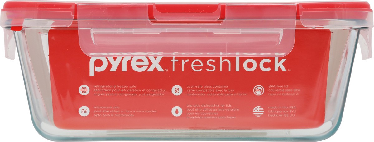 slide 5 of 9, Pyrex Freshlock 1.9 Liter Glass Storage 1 ea, 1 ct