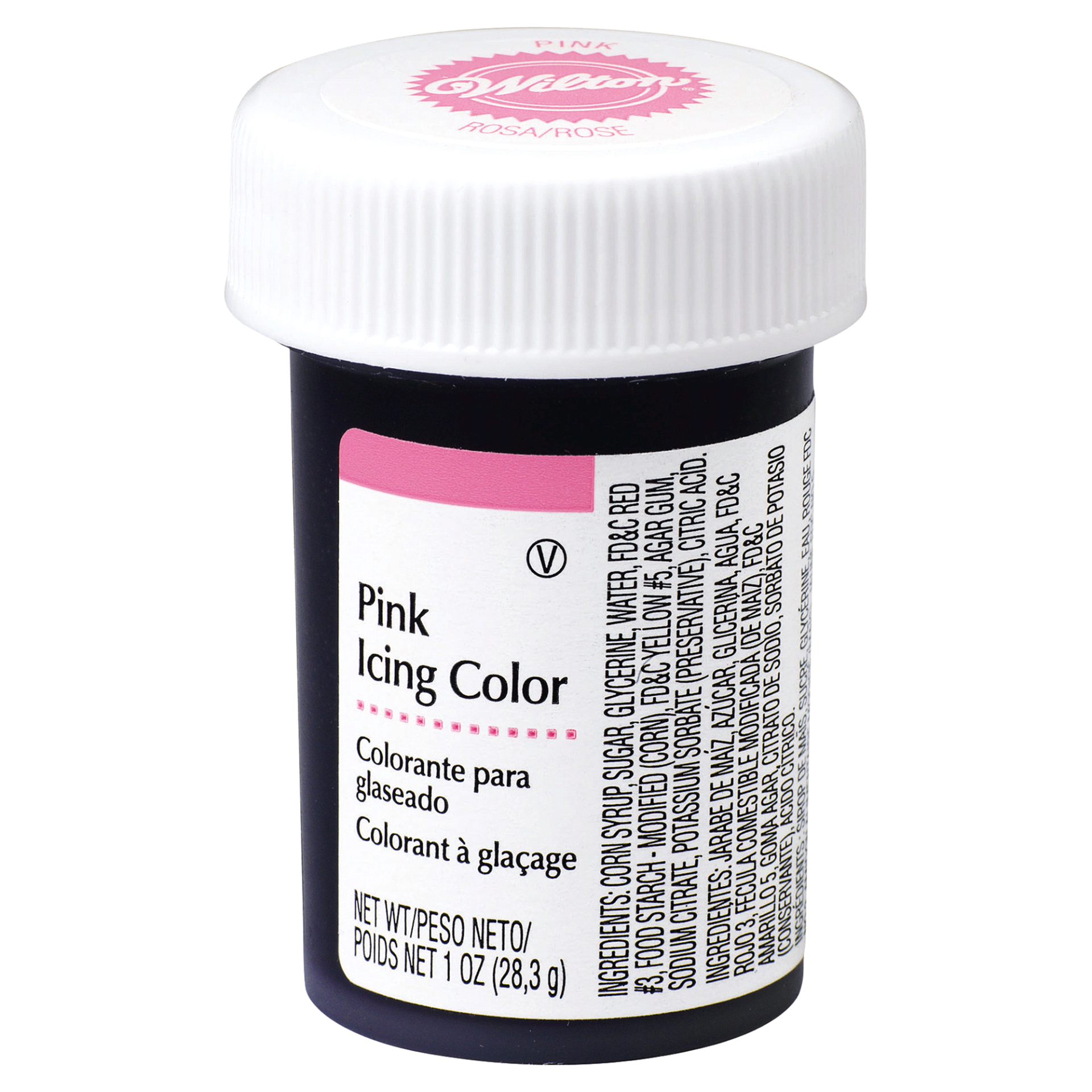 slide 1 of 1, Wilton Icing Color, Pink, 1 oz