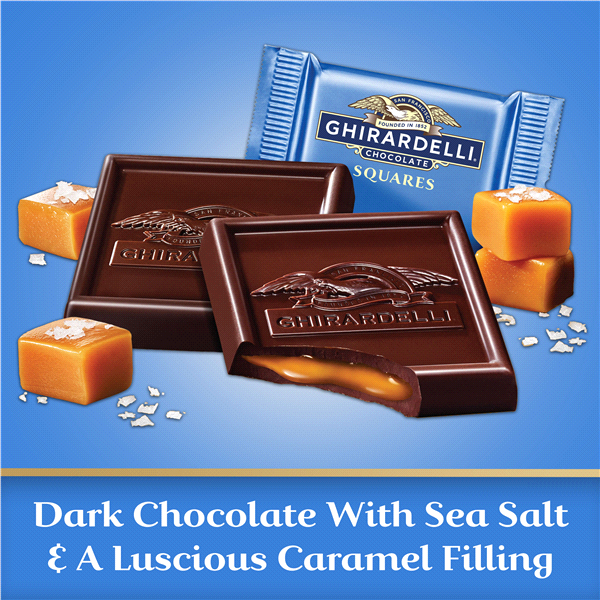 slide 10 of 21, Ghirardelli Sea Salt Caramel Dark Chocolate Squares 5.32 oz, 5.32 oz