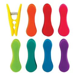 Kikkerland Design Bag Clips -Rainbow